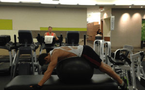 Elevated Reverse Hyperextensions: Step 1